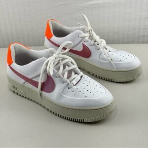 Nike Air Force 1 Sage Low White Leather/Digital Pink Sneakers Women’s 10 EUR 42
